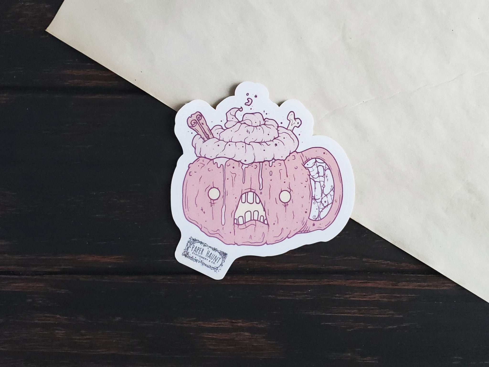 Pumpkin Spice Jack-o-lantern Sticker