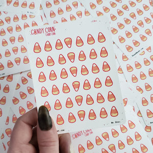 Chubby Candy Corn STICKER sheet