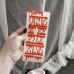 Blood Red Drip sticker sheet
