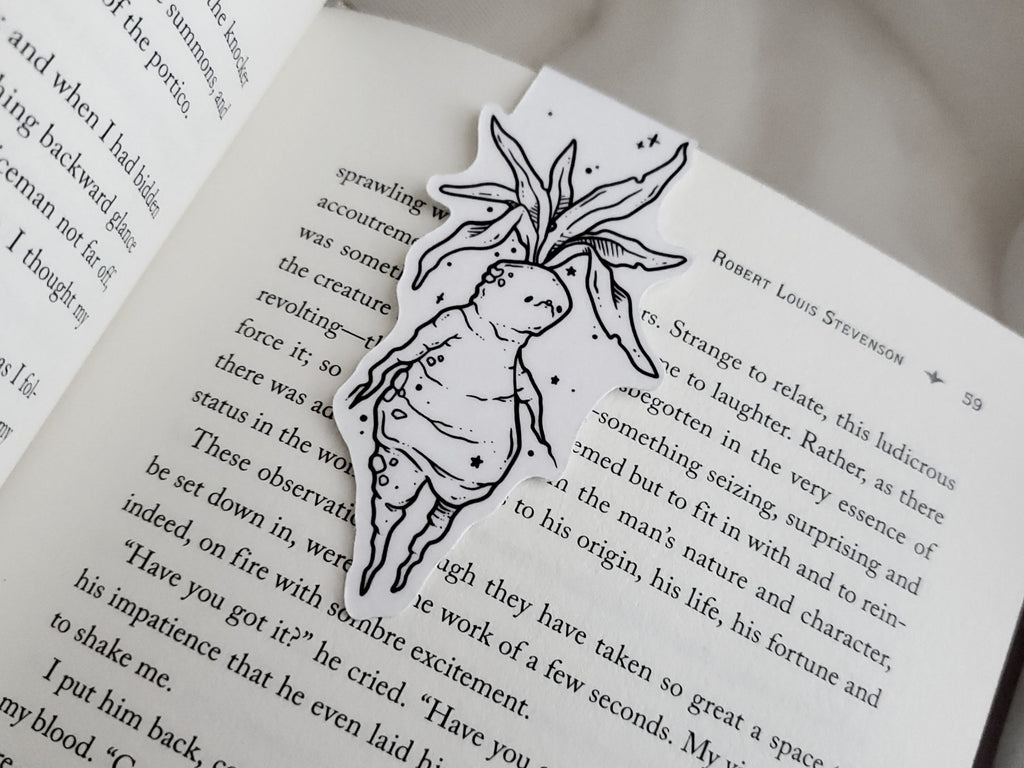 Mandrake Magnetic Bookmark Lowbrow Misfits White Stag Art 