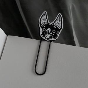 Vampire Bat paperclip bookmark