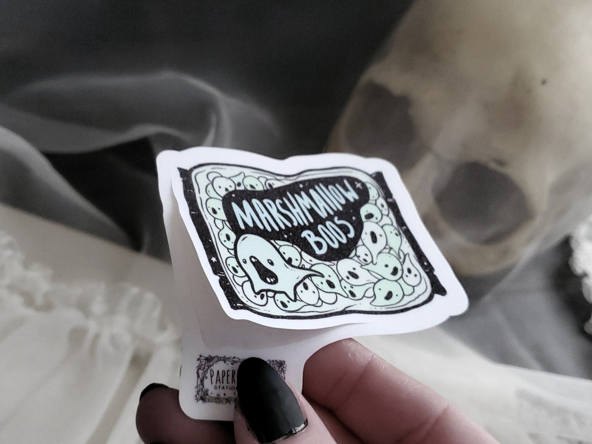 Marshmallow Boos Ghost Candy Sticker