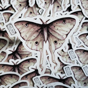 Luna moth sticker