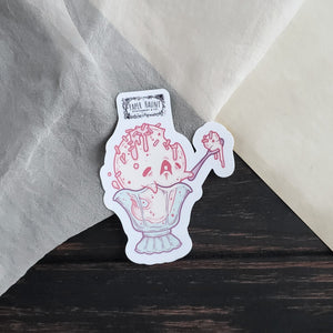 Ice Cream Ghost Sundae Sticker