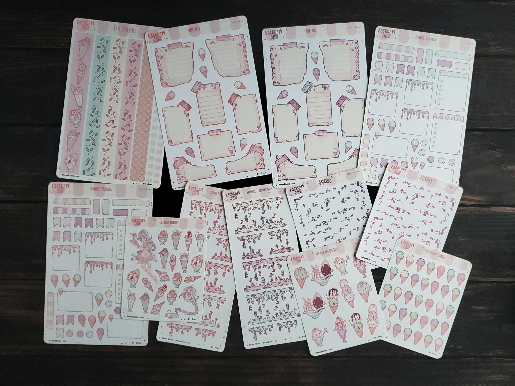 'I Scream Shop' STICKER sheet Collection