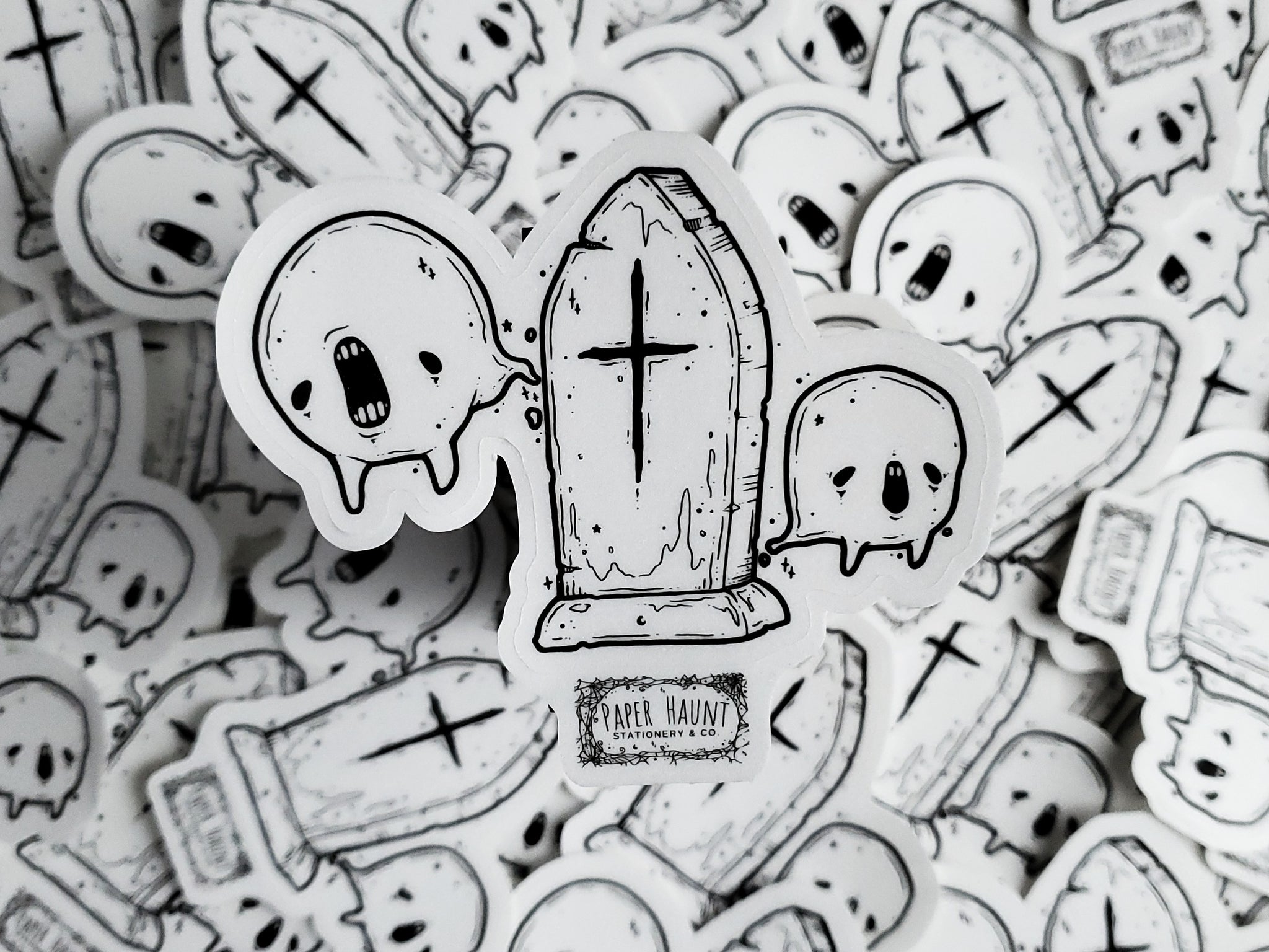 Tombstone Ghost sticker