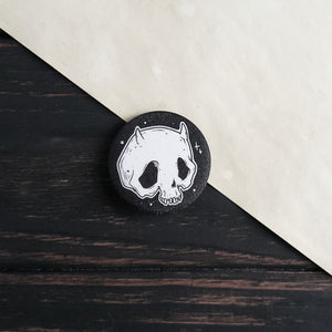 Devil Skull pin badge