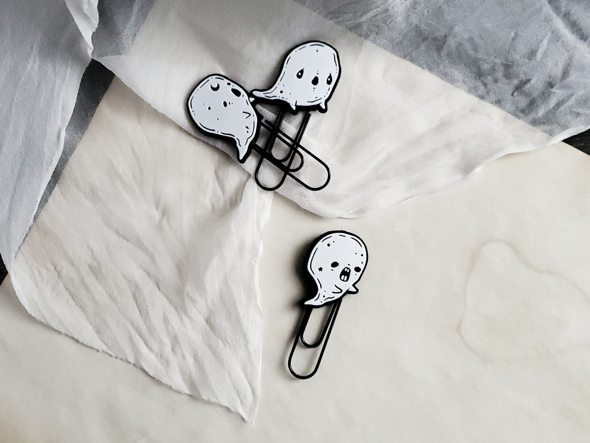 Ghost paperclip bookmark