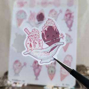 Ice Cream Ghost STICKER sheet