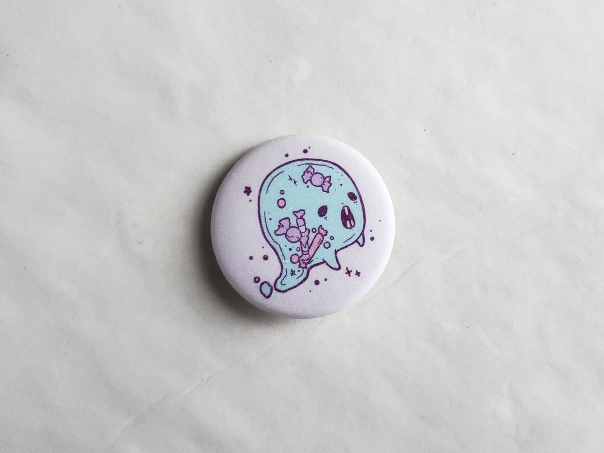 Trick r Treat Ghost pin badge