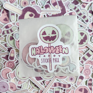 Pastel Halloween Candy STICKER pack