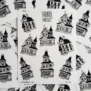 Haunted Houses- Sticker sheet