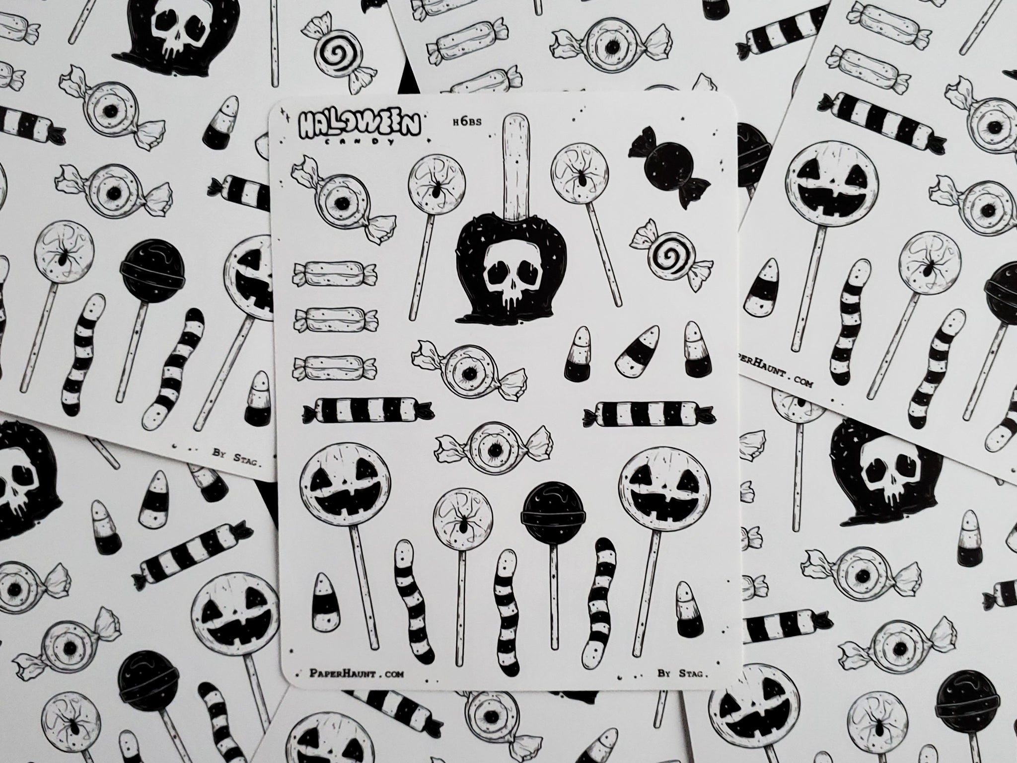 Halloween Candy- Sticker sheet