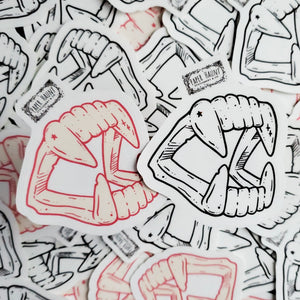 Vampire Fangs Sticker