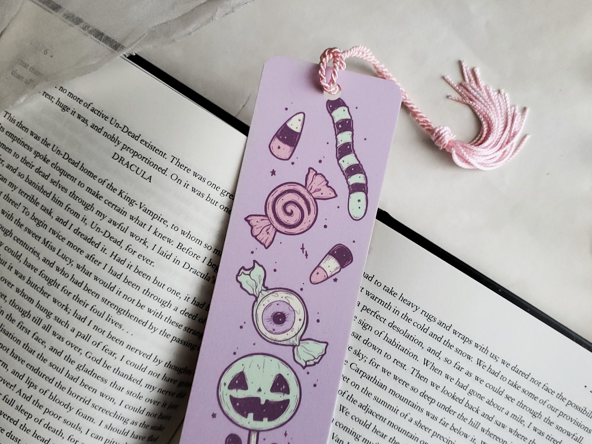 Pastel Halloween Candy Bookmark