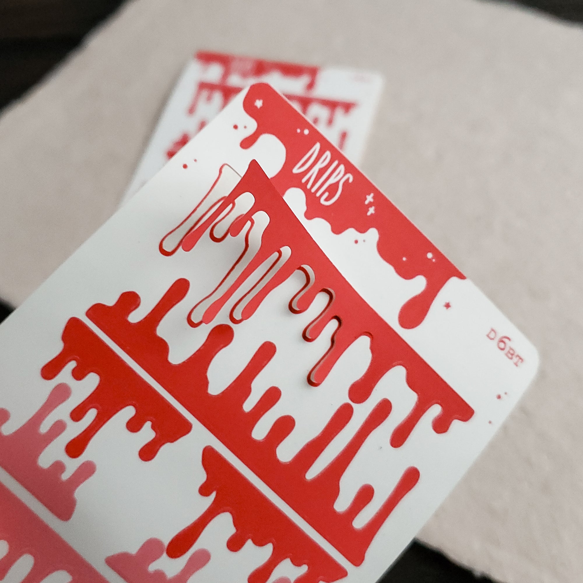 Sticky Drip Sticker Pink Drip sticker sheet – Lowbrow Misfits / White Stag Art