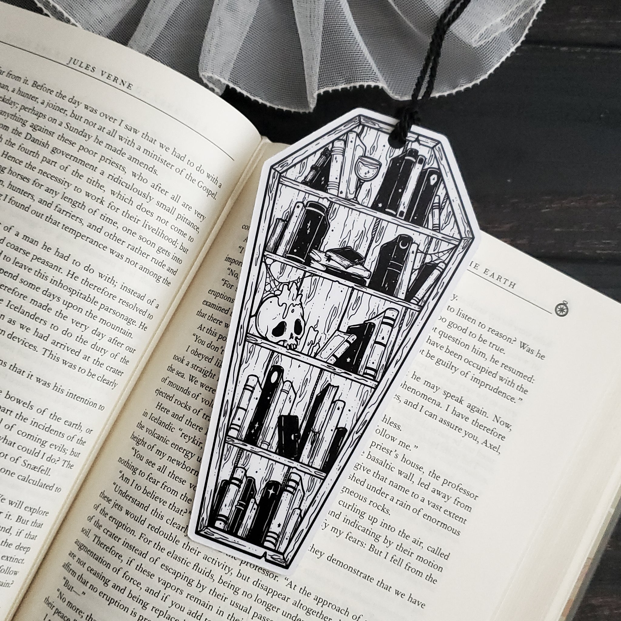 Coffin Book shelf bookmark