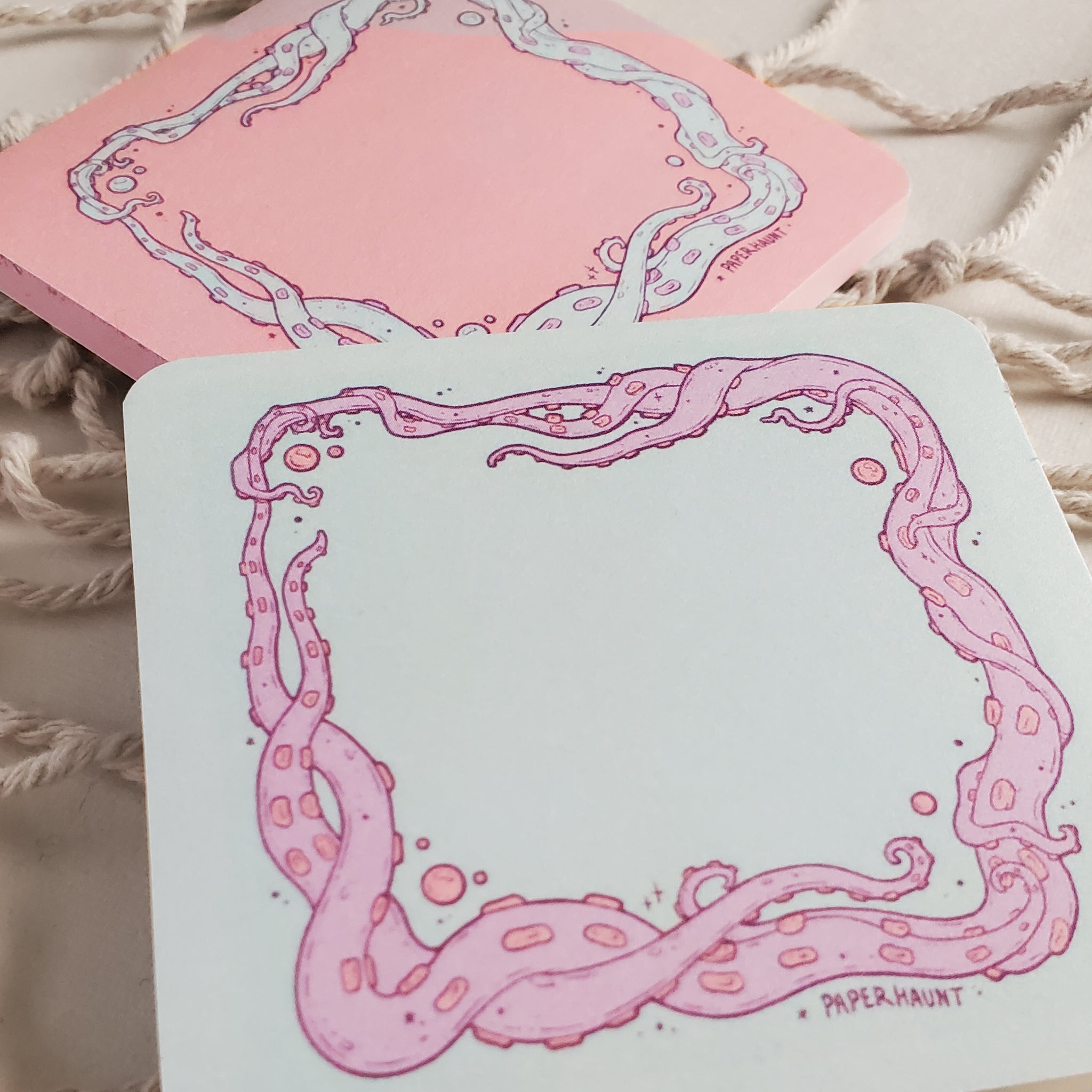 Tentacle Sticky Notes - Pastel