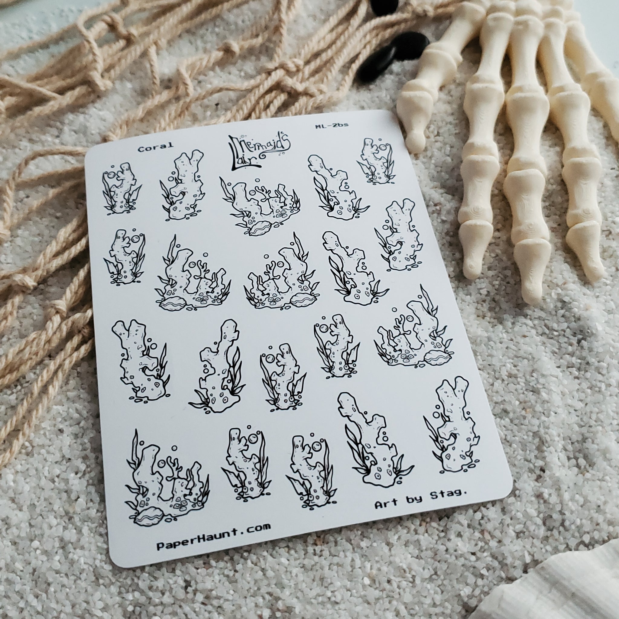 Coral Sticker sheet