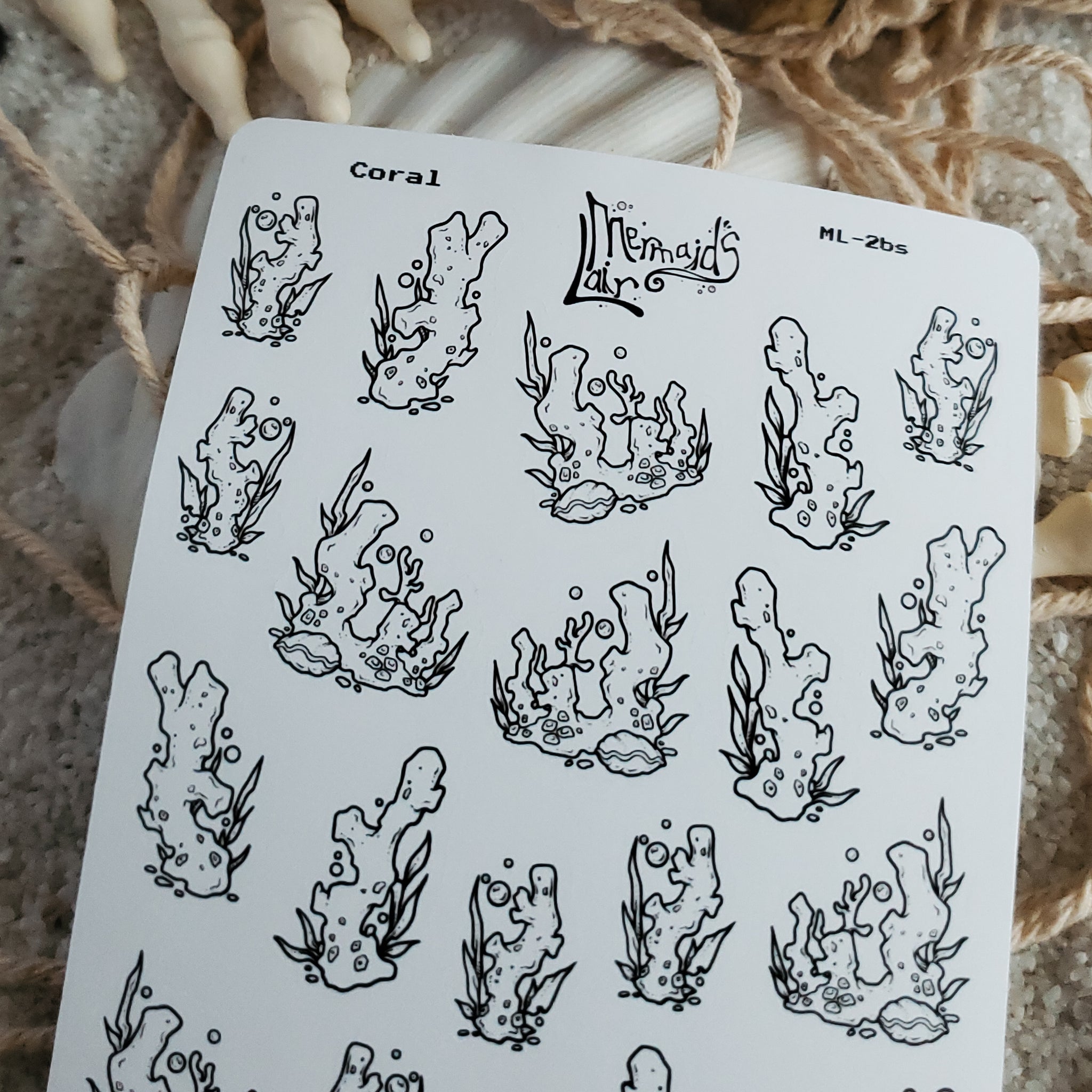 Coral Sticker sheet