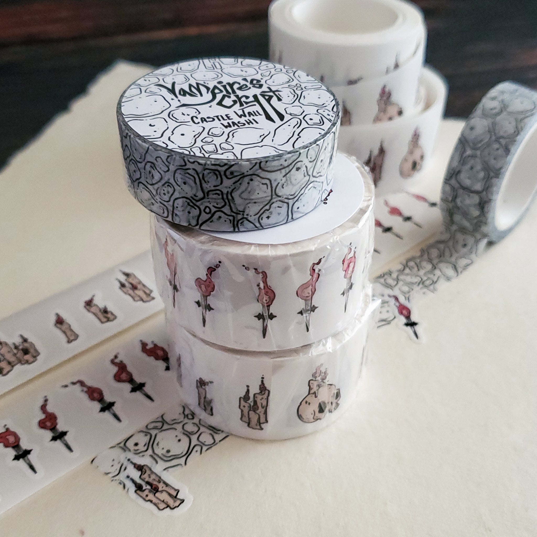 Vampire's Crypt Washi tape and Stickers