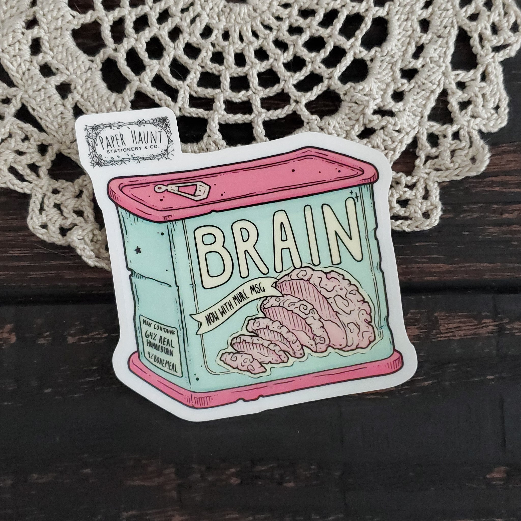 Brain Can sticker