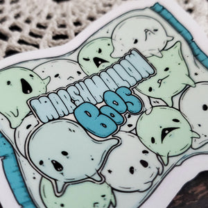 Marshmallow Boos Ghost Sticker