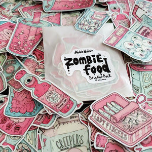 Zombie Foods Sticker Pack