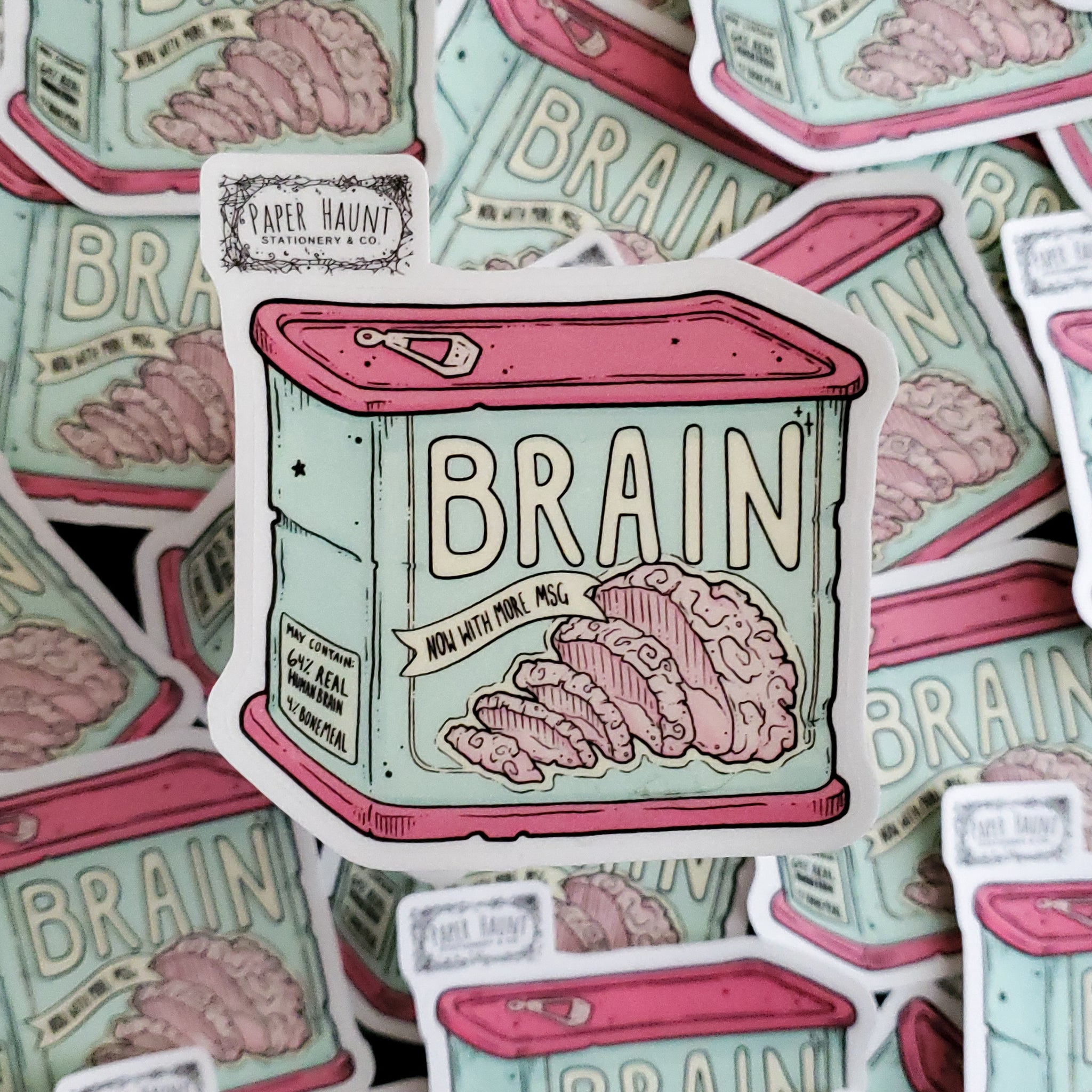 Brain Can sticker