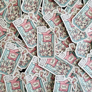 Teeth mint STICKER