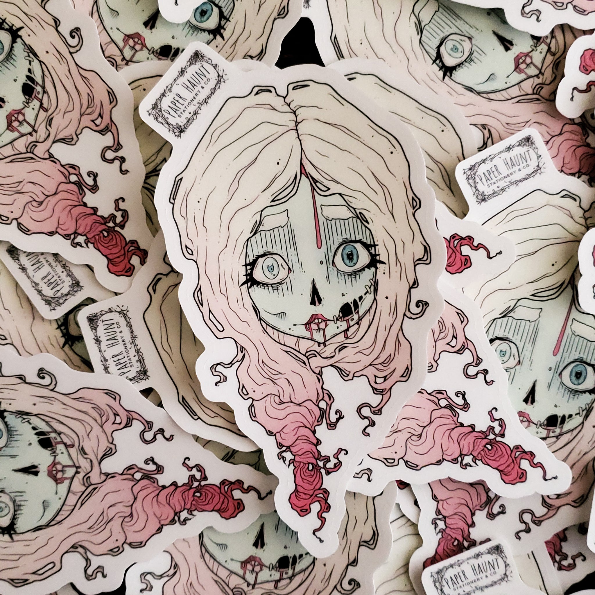 Zombie Girl Sticker