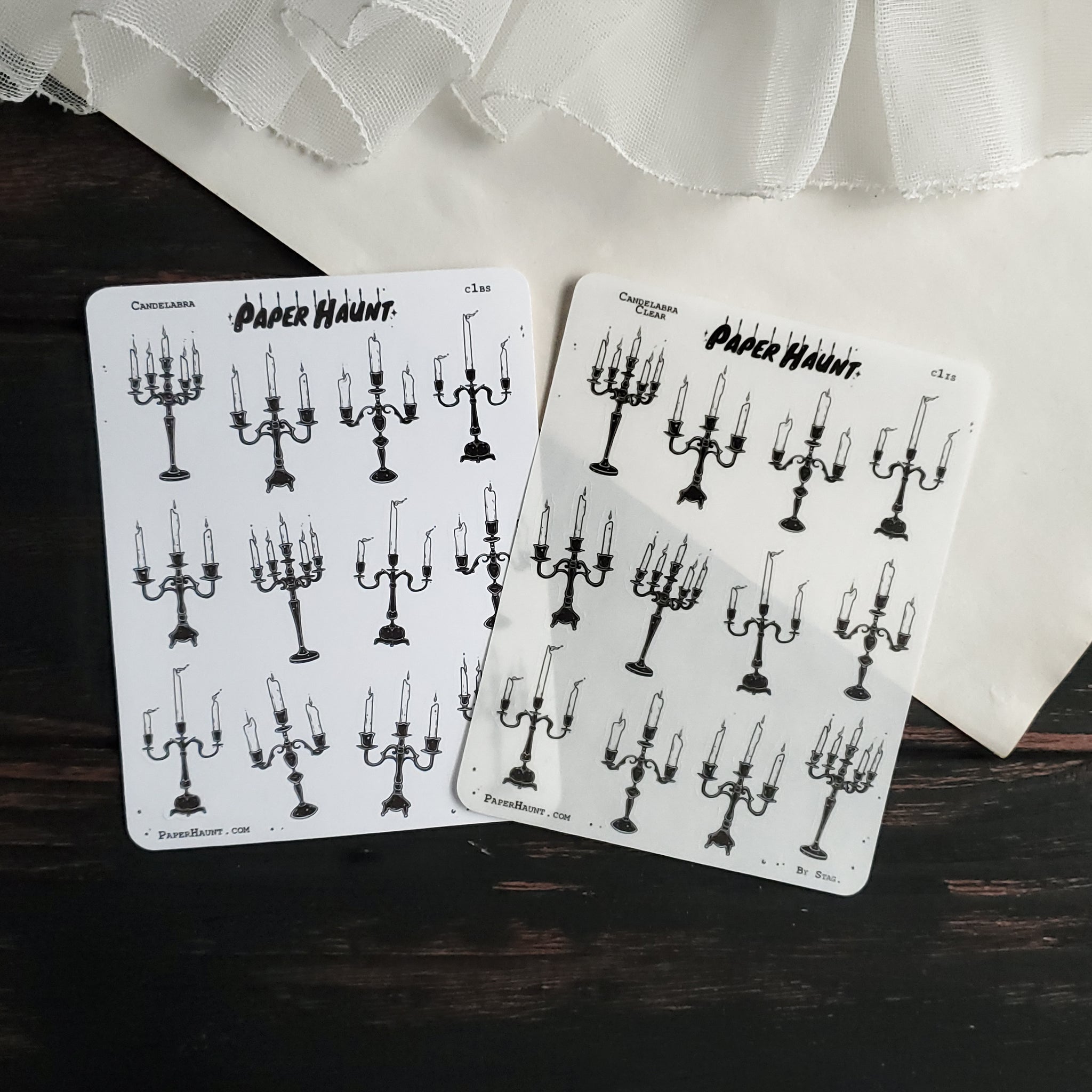 Candelabra STICKER sheet