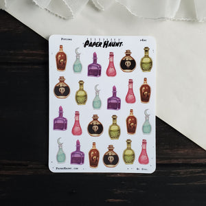 Potion bottle STICKER sheet