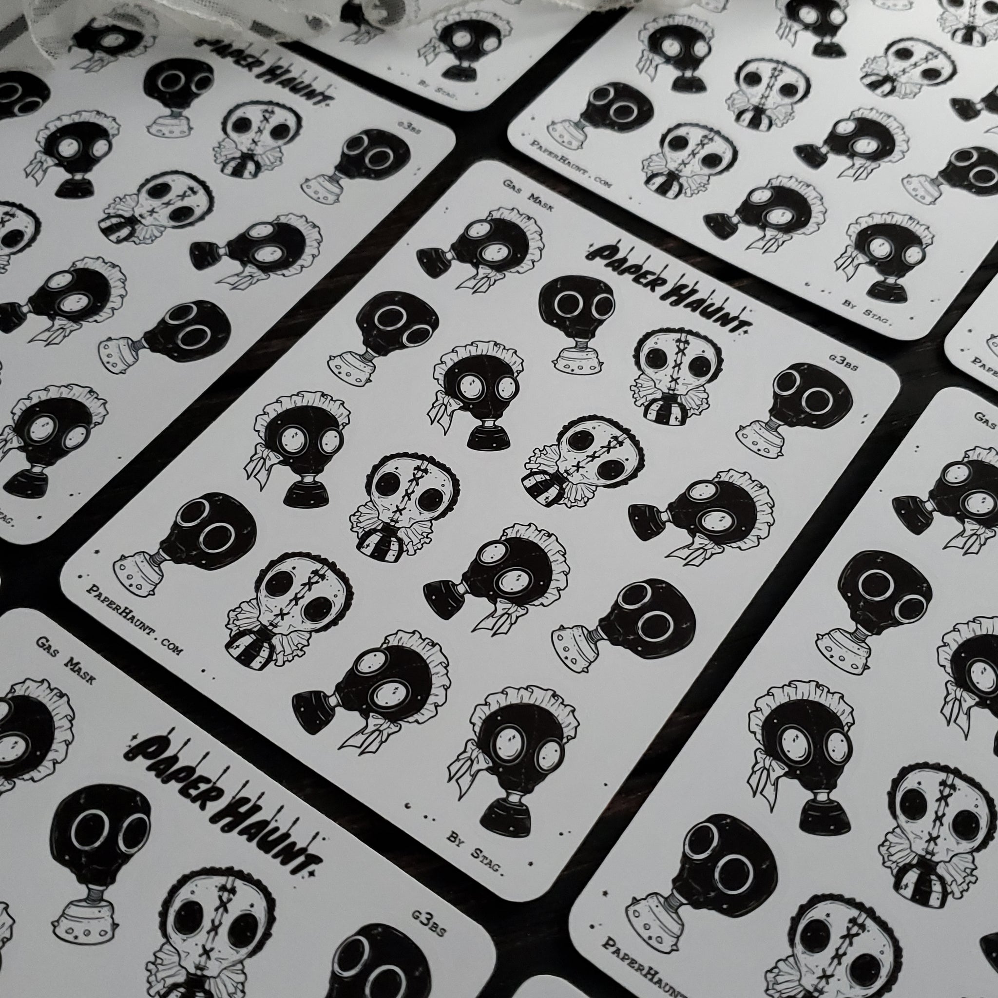 Gas Mask STICKER sheet