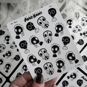 Gas Mask STICKER sheet