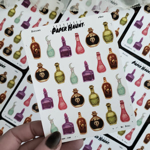 Potion bottle STICKER sheet