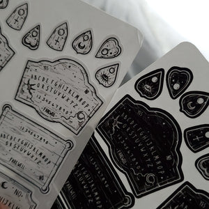 Ouija spirit board STICKER sheet set