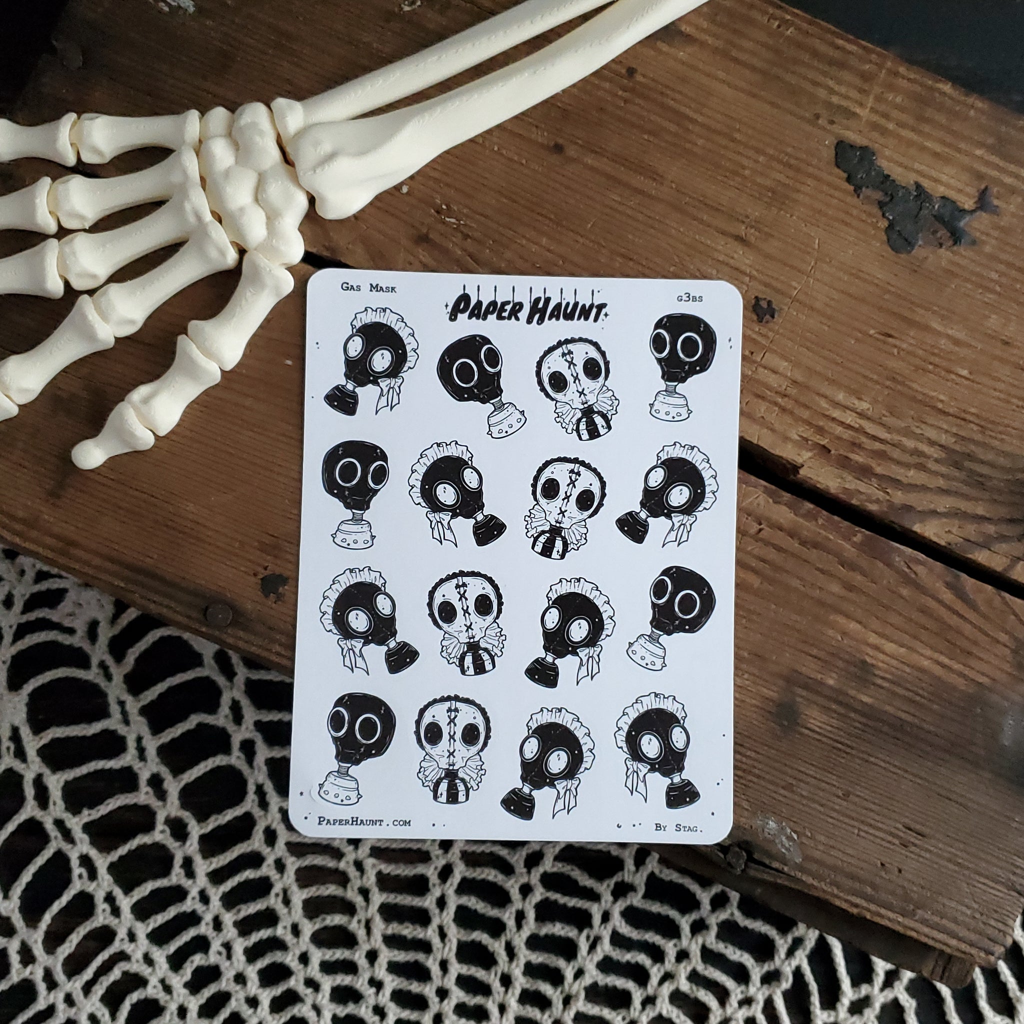 Gas Mask STICKER sheet