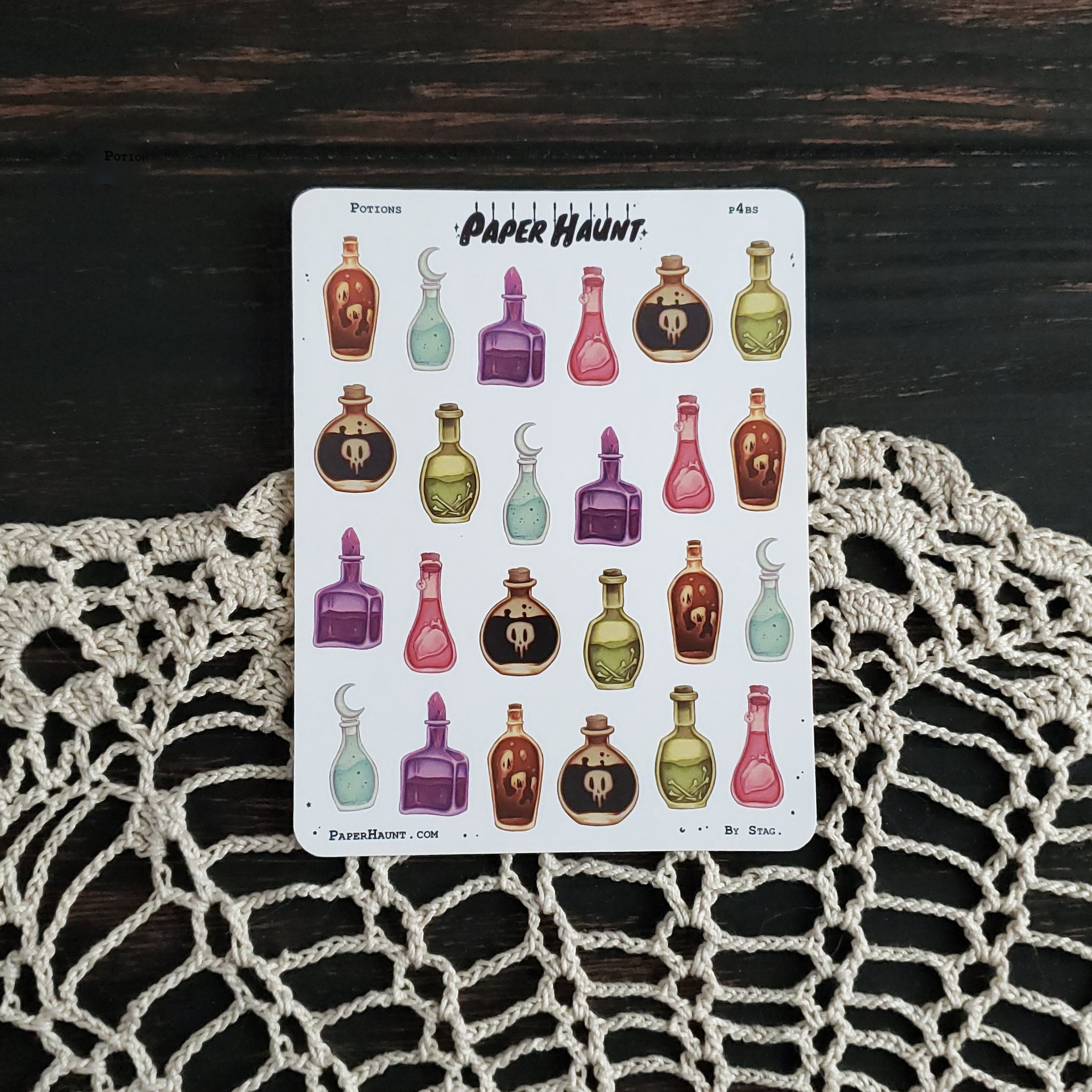 Potion bottle STICKER sheet