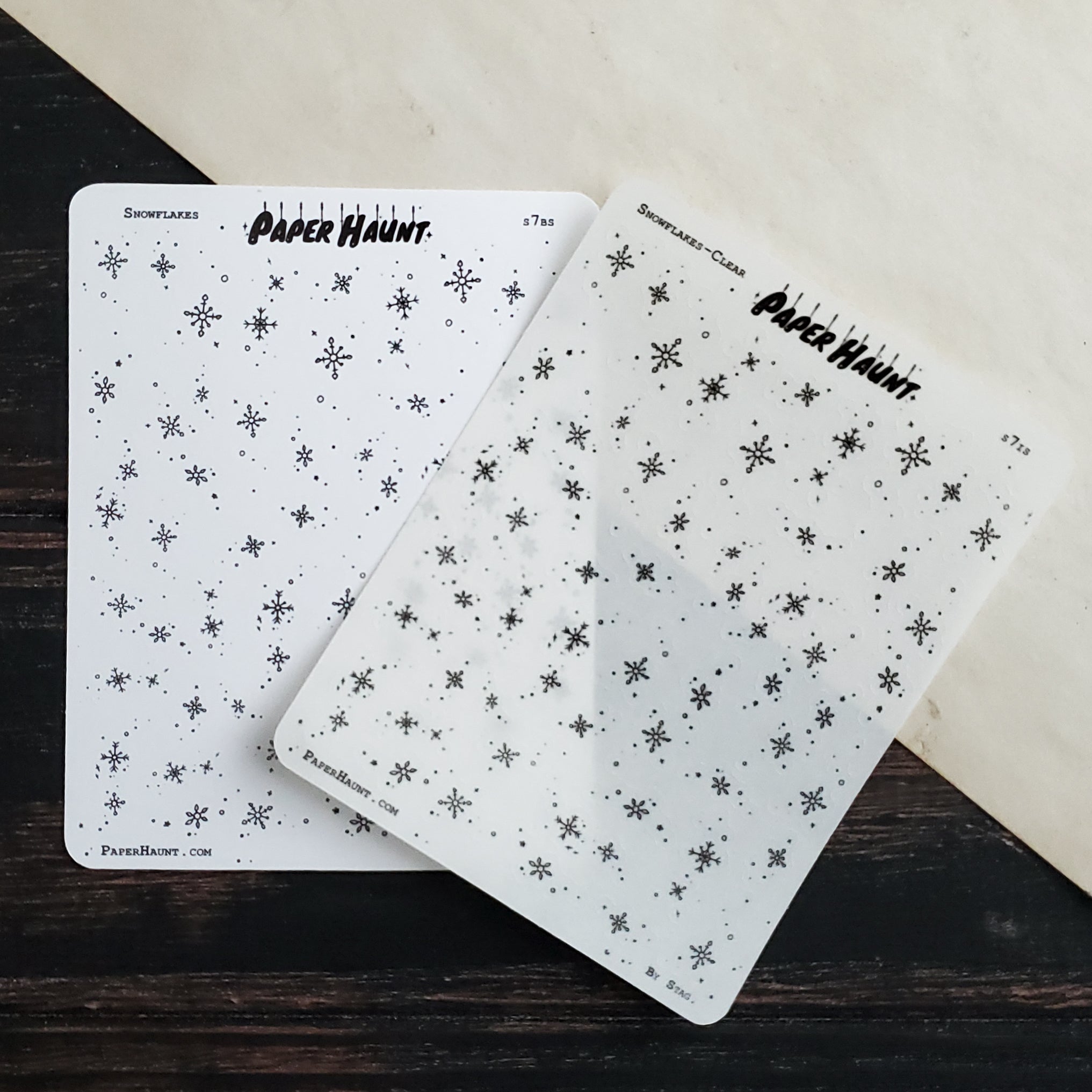 Snowflakes  STICKER sheet set