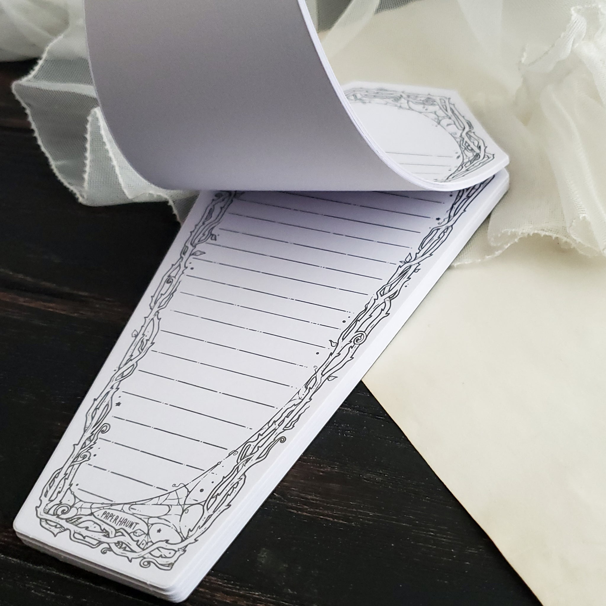 Dark Forest Coffin Lined Notepad