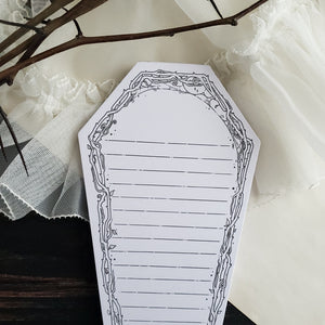 Dark Forest Coffin Lined Notepad