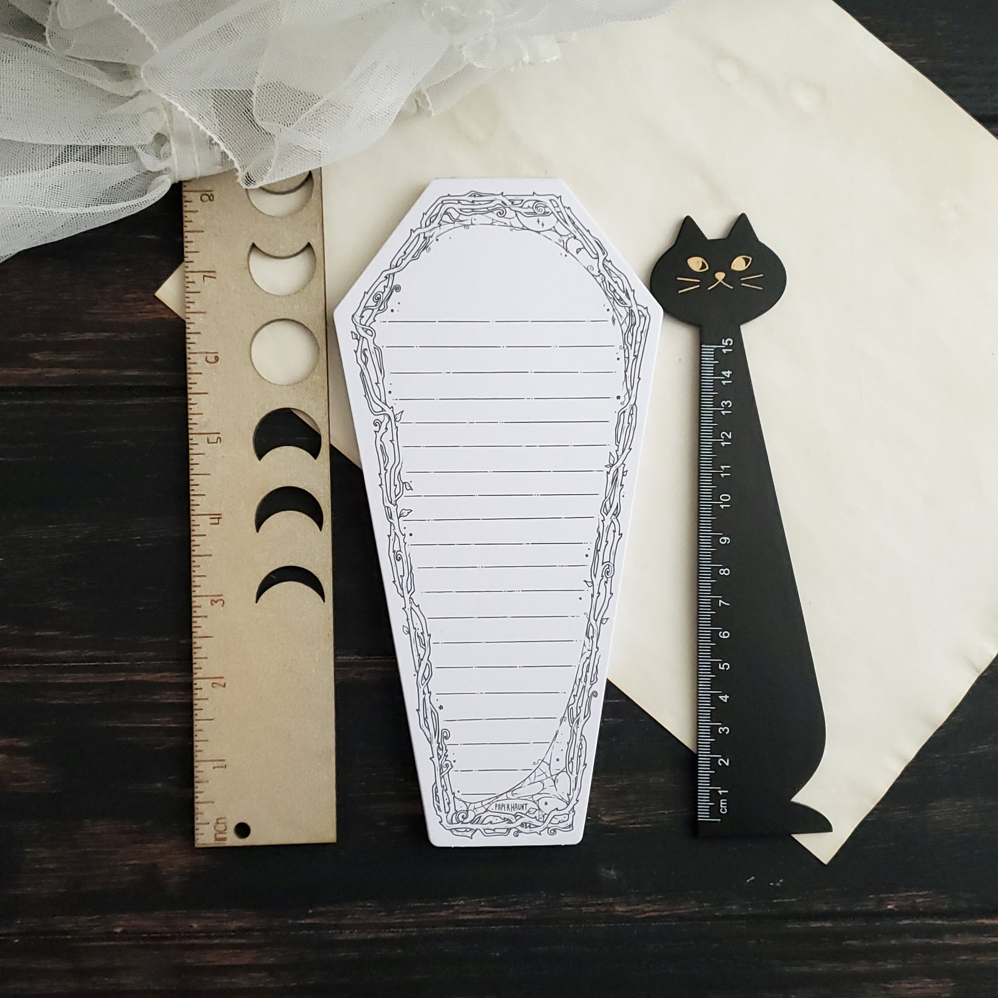 Dark Forest Coffin Lined Notepad