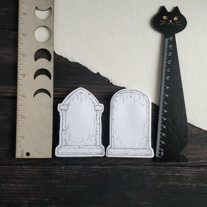 Tombstone STICKY NOTE memo Pad