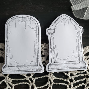 Tombstone STICKY NOTE memo Pad