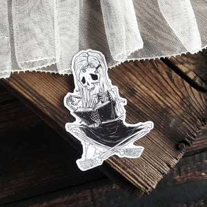 The Reader Skeleton Magnet