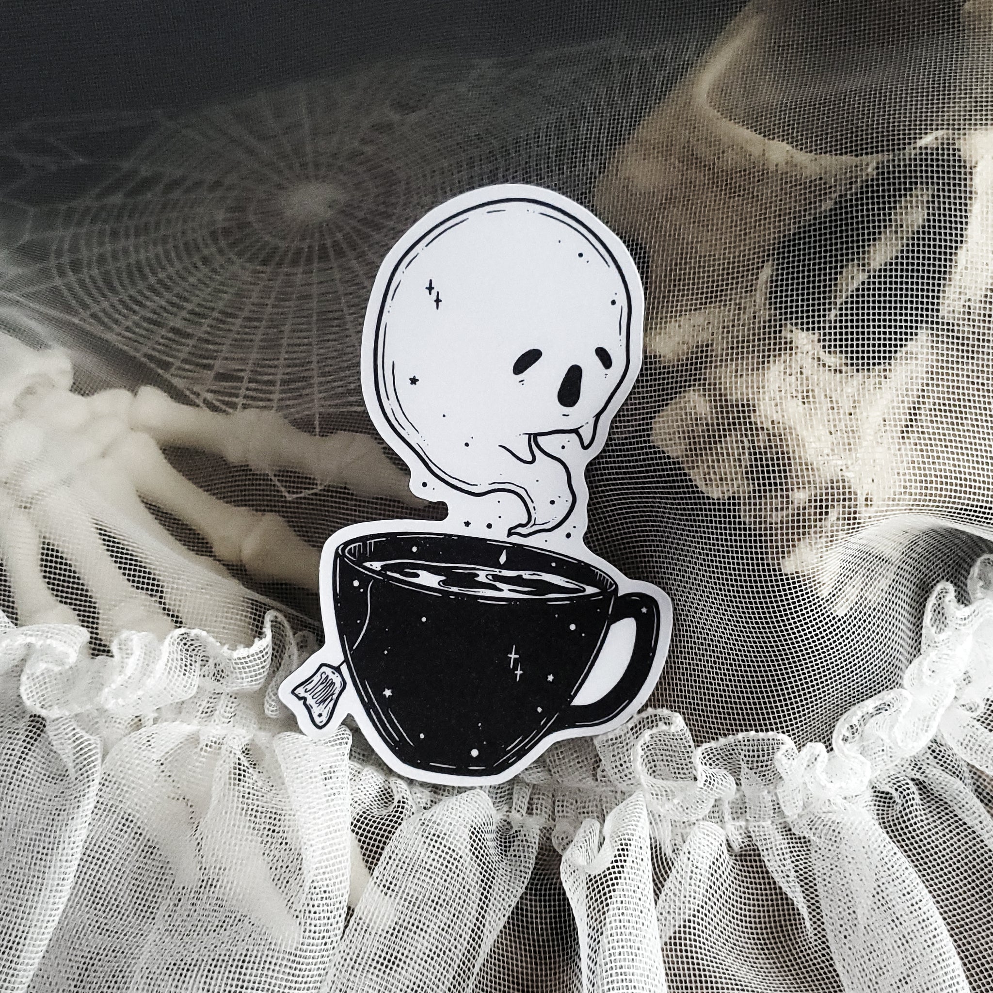 Haunted Tea Ghost Magnet