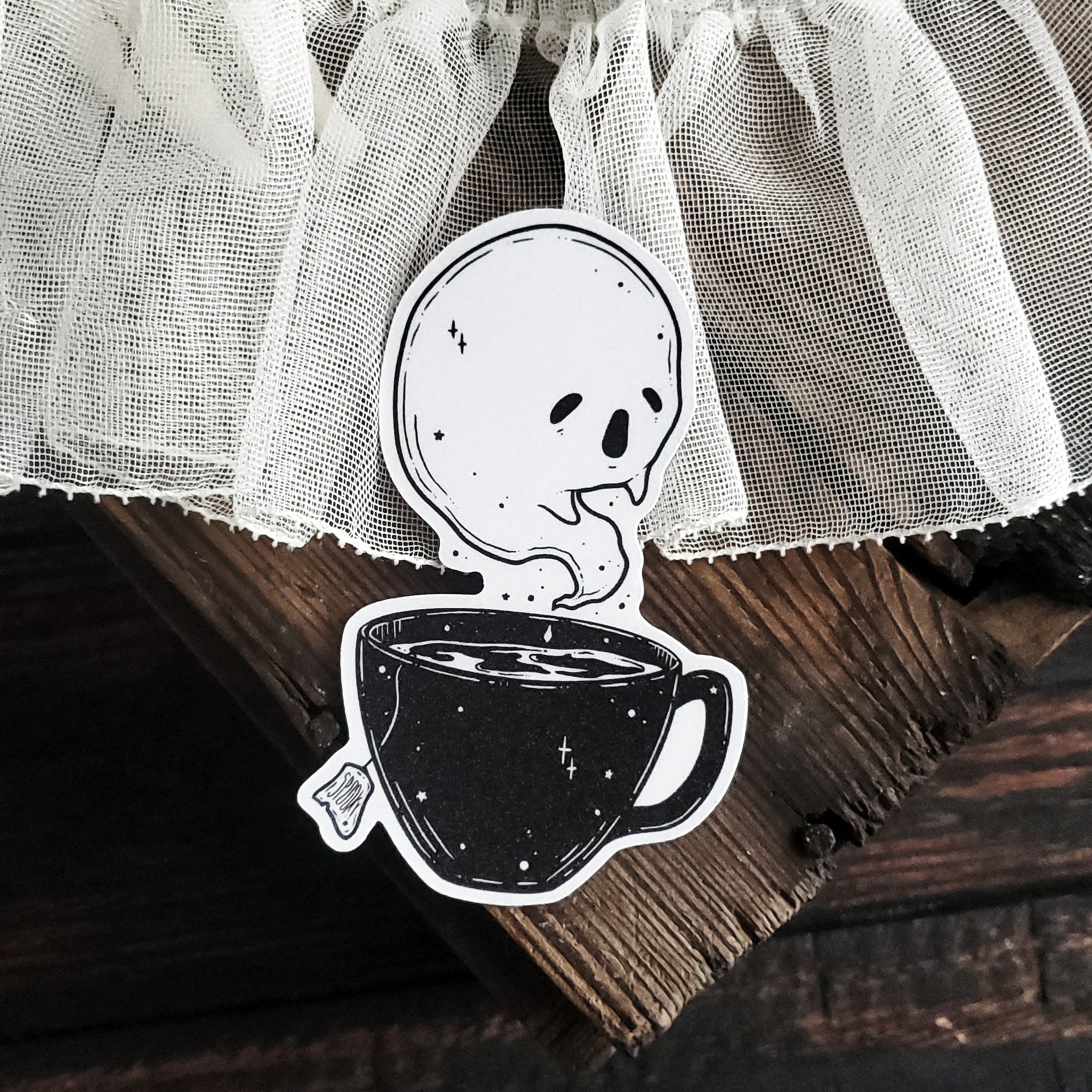 Haunted Tea Ghost Magnet