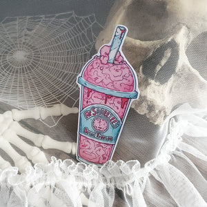 Brain Slushie Zombie Magnet