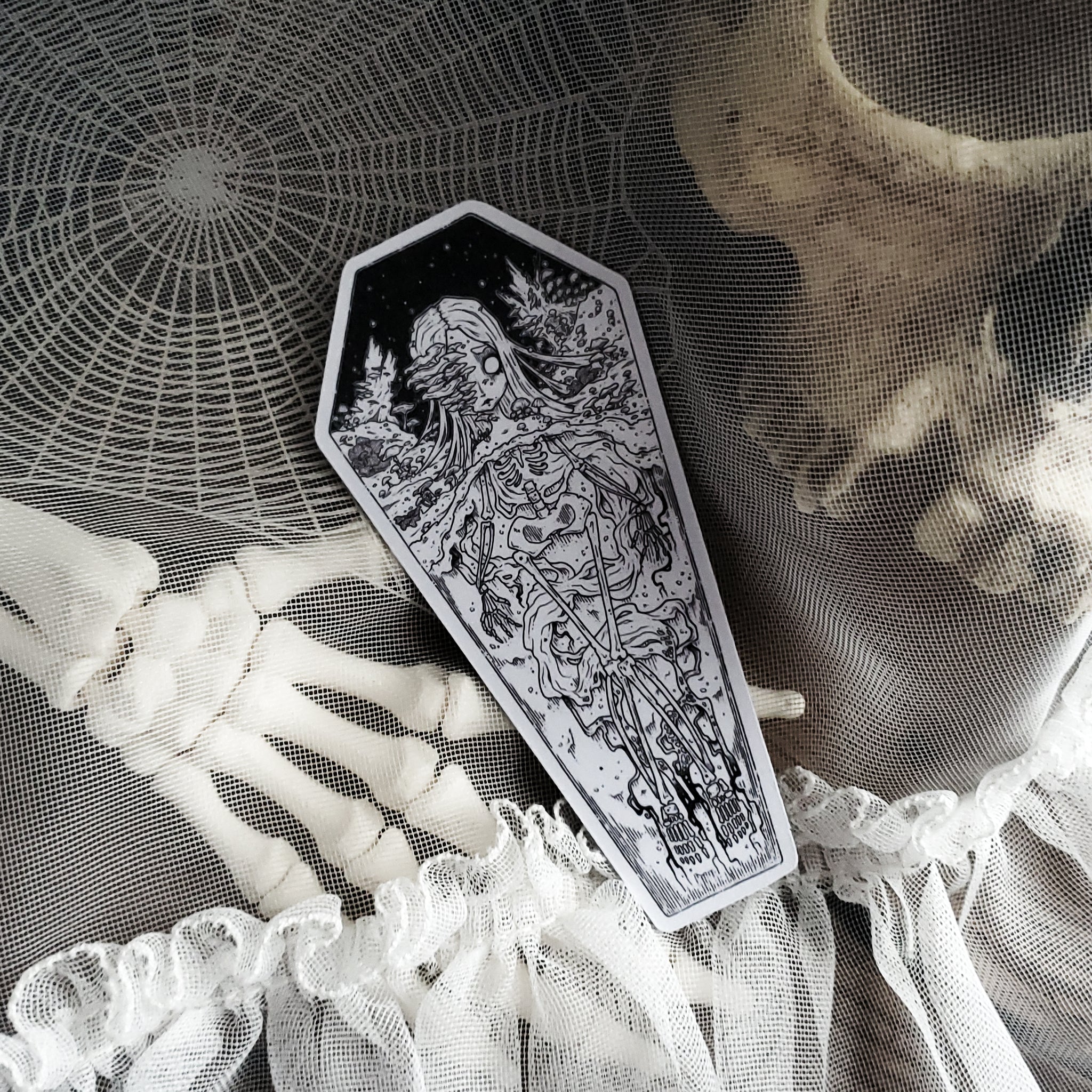 Fertile Soils Mushroom Skeleton Magnet